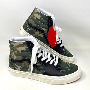 VANS SK8-HI Mixed Utility Camo High Top Green Women’s Sneakers Shoes VN0A5JMJA57